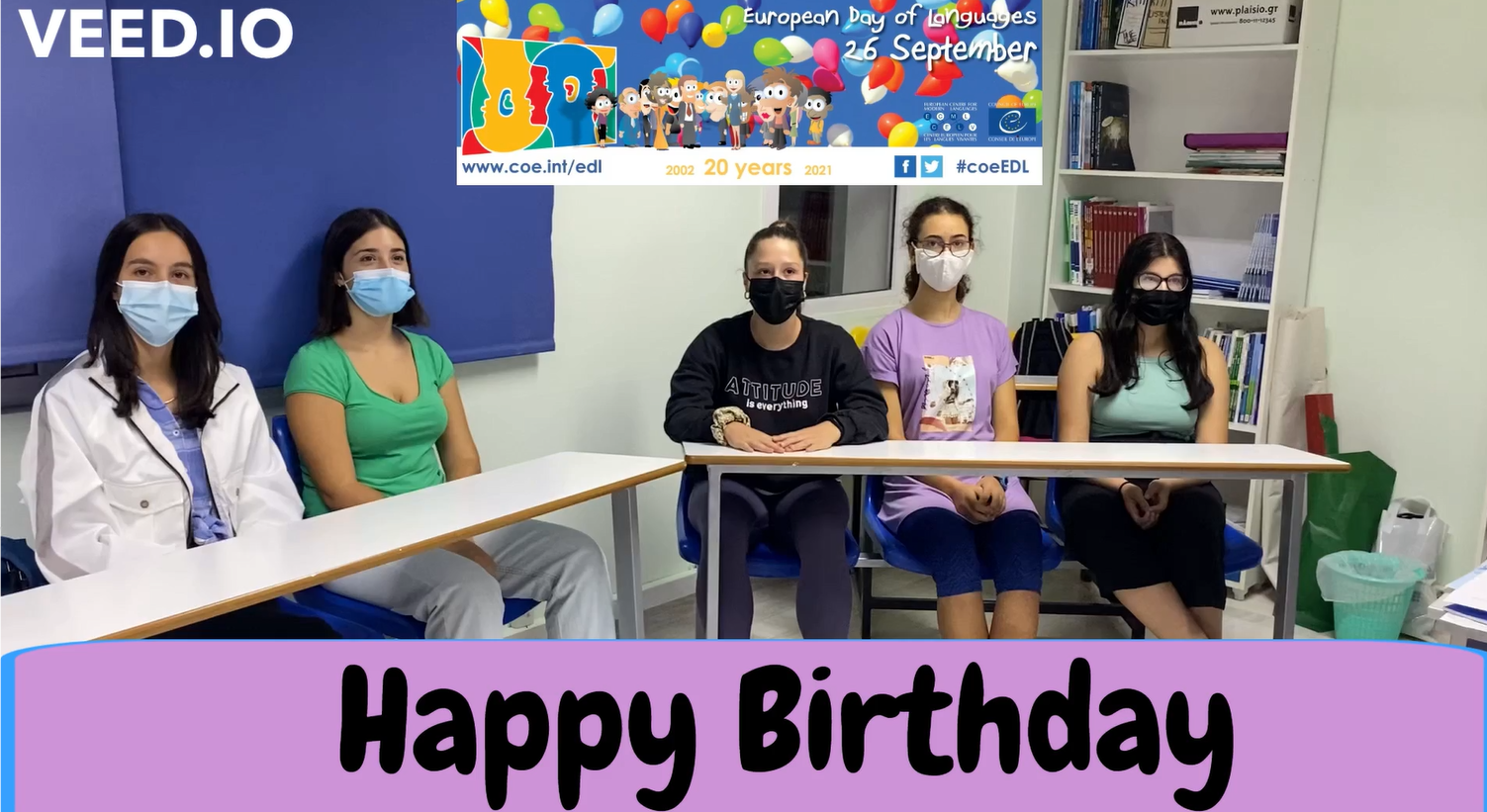 European Day of Languages Happy Birhday Challenge
