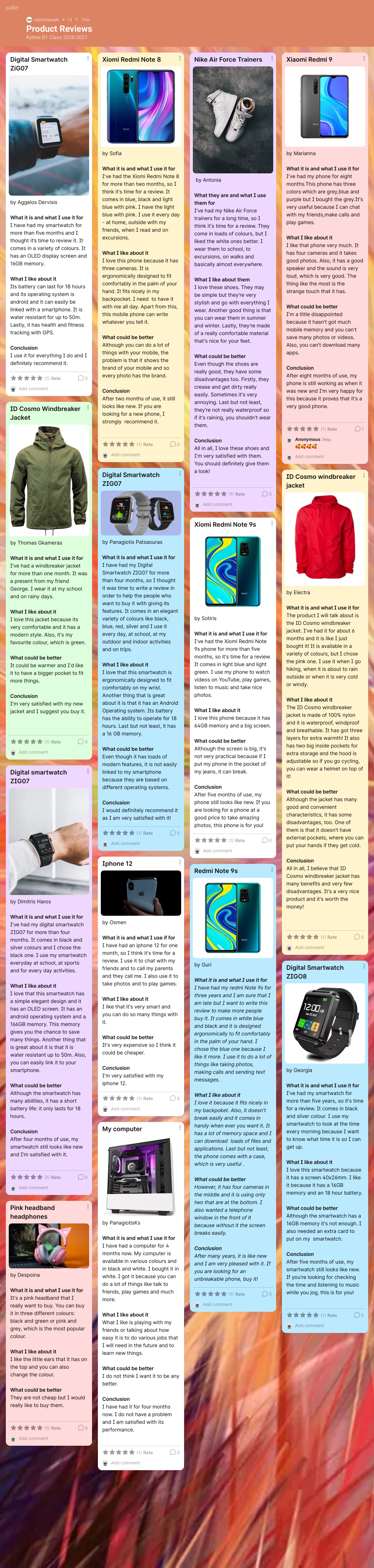 product reviews